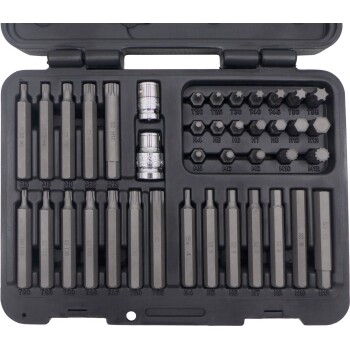 Bitset 1/2 en 3/8 inch inbus, Torx en spline S2 staal