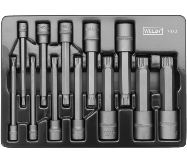 Master spline bitdoppenset 110 mm S2 staal