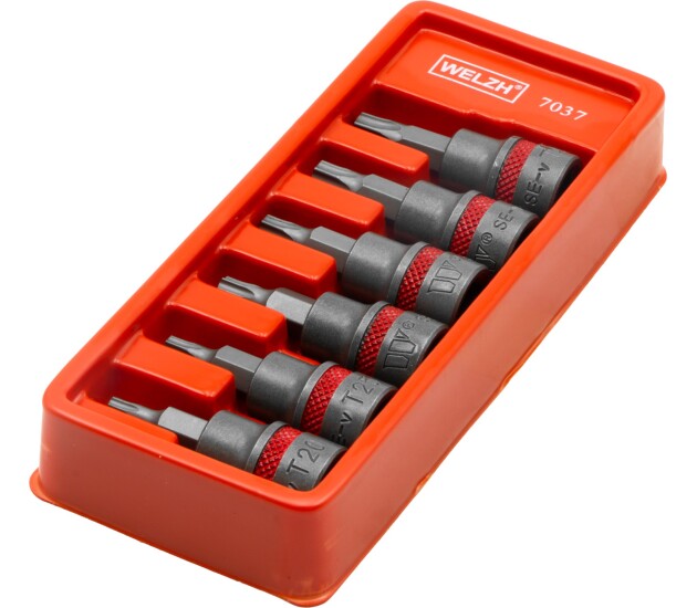 Torx bitdoppenset 3/8 inch 48 mm T20–T45