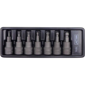 Inbus bitdoppenset met kogelkop 3/8 inch 48 mm