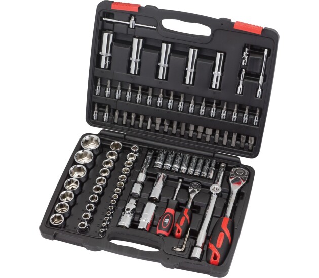 Doppenset 1/4 en 1/2 inch 95-delig