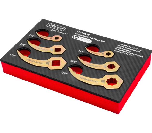 Finger-Mate 6-delige crowfoot sleutelinzetset