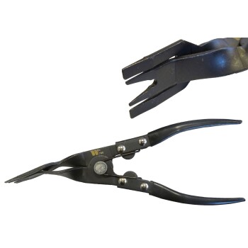 Deurbekledingtang met veermechanisme