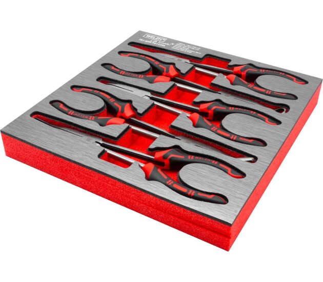 Punttangenset met gebogen bekken 5-delig