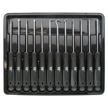 Precisieschroevendraaier- en pickset 12-delig