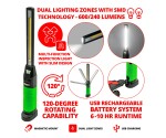 Oplaadbare slanke inspectielamp multifunctioneel groen
