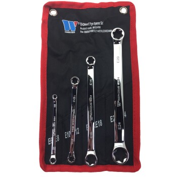 Dubbele E-ringsleutelset E6–E24