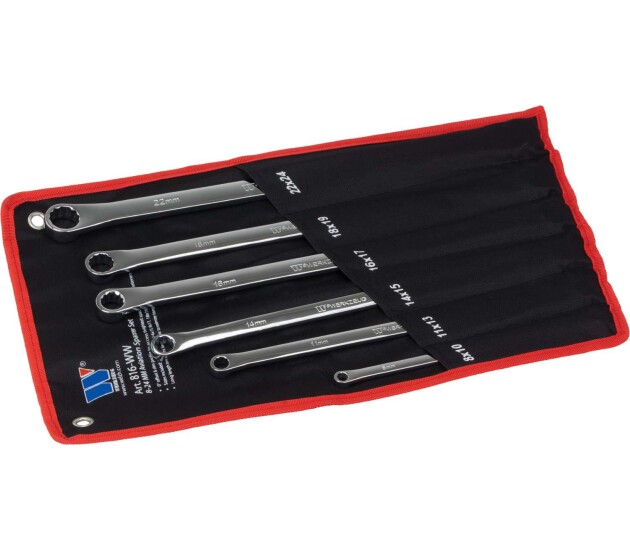 Dubbele ringsleutelset aviation type 8–24 mm