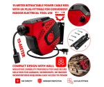 Automatische stroomkabelhaspel 15 m UK