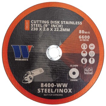 Doorslijpschijf voor roestvast staal 230 × 2,0 × 22,2 mm