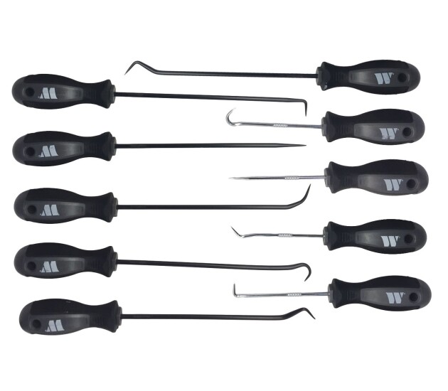 Extra lange Pick- en Haakset 10-delig