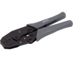 Ratelkrimptang voor niet-geïsoleerde kabels 0,5–6 mm²