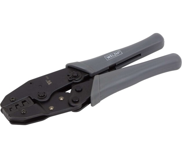 Ratelkrimptang voor niet-geïsoleerde kabels 0,5–6 mm²