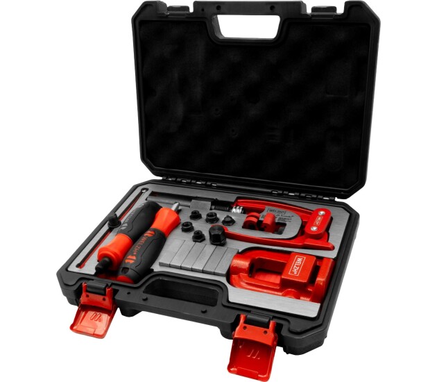 Remleiding flaregereedschap set met hydraulische spindel