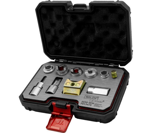 Veerpoot spreid- en montageset 9-delig