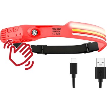 Hoofdlamp LED en COB met bewegingssensor