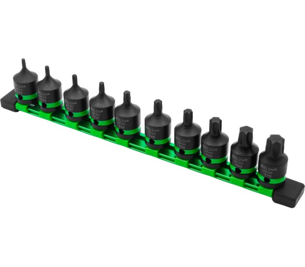 Korte impact Torx doppenset 1/2 inch 10-delig