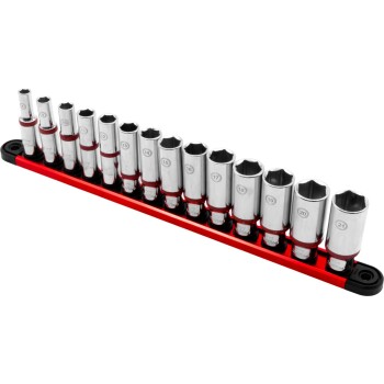 Diepe doppenset 3/8 inch 6-kant 14-delig