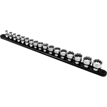 Ondiepe Multi-Lok doppenset 3/8 inch 17-delig