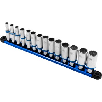 Diepe doppenset 3/8 inch 12-kant 14-delig