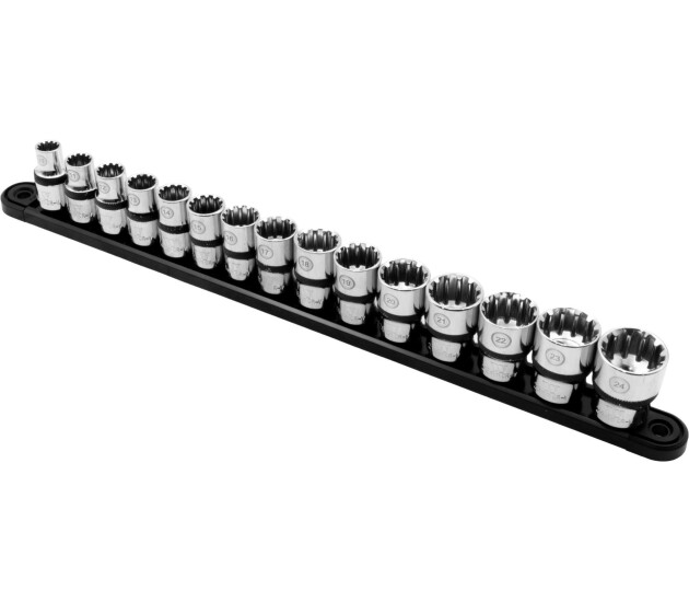 Ondiepe Multi-Lok doppenset 1/2 inch 15-delig