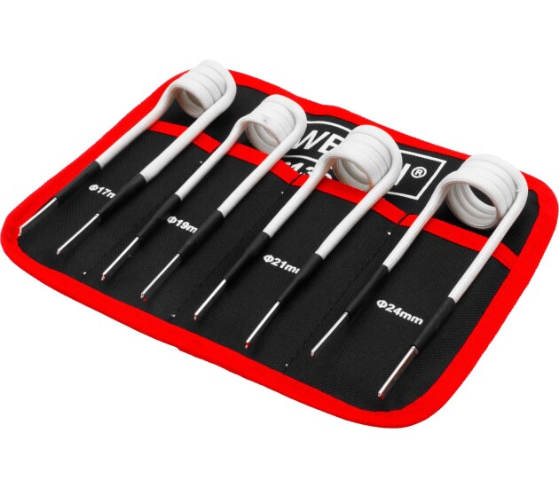 Inductiespoelset voor wielslotmoeren 4-delig