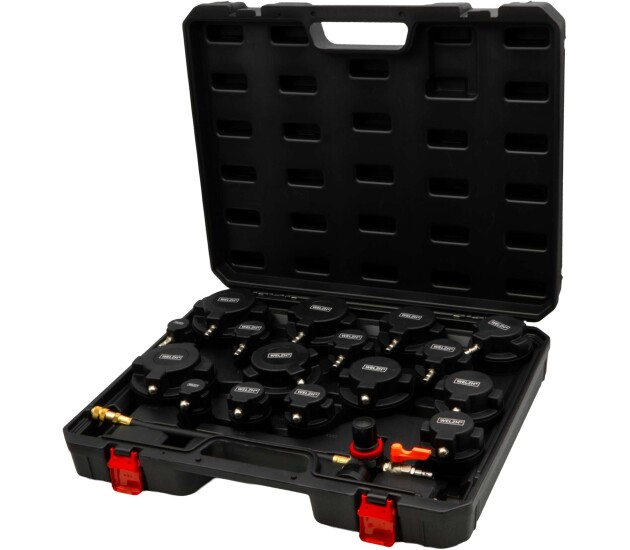 Turbosysteem druktestset met trapadapters 17-delig