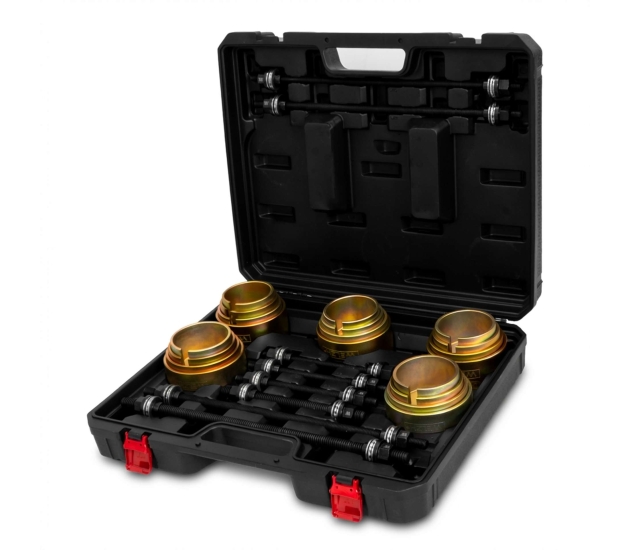 Universele pers- en trekhulzenset 28-delig voor vrachtwagens