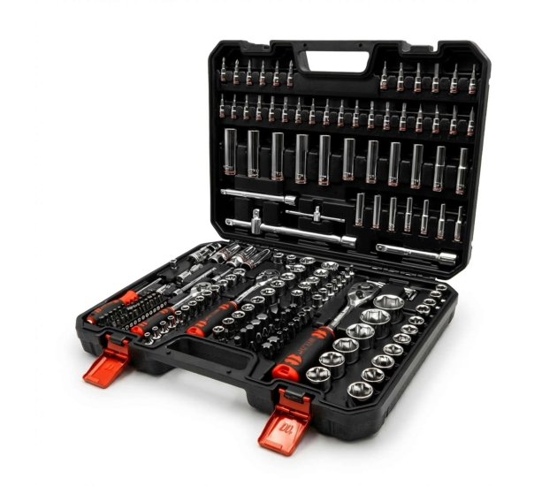 Doppengereedschapset 200-delig 1/4", 3/8" en 1/2"