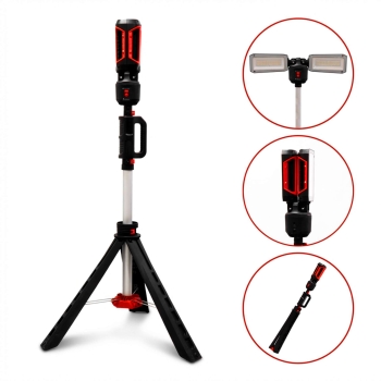 Oplaadbare 6000 lumen bouwlamp met statief