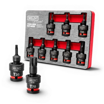 Flexi-joint impact Torx bitdoppenset 8-delig