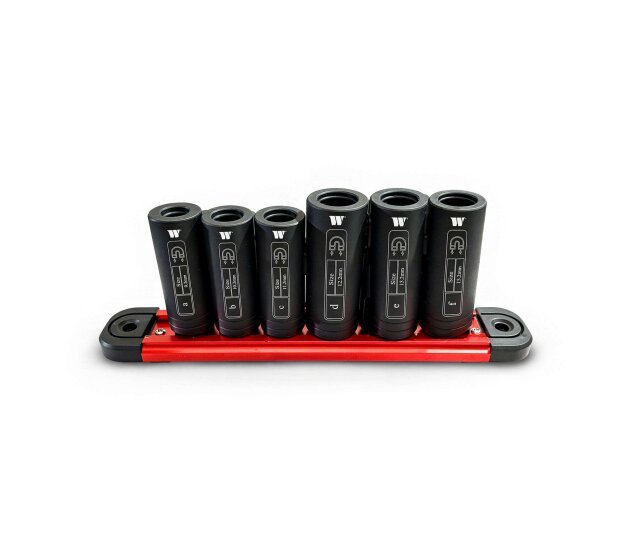 XL magnetische tapdoppenset 6-delig, M16-M24
