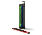 Aluminium doppenrails 3-delig, 1/4, 3/8 en 1/2 inch