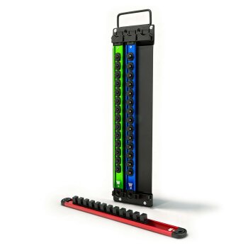 Aluminium doppenrails 3-delig, 1/4, 3/8 en 1/2 inch
