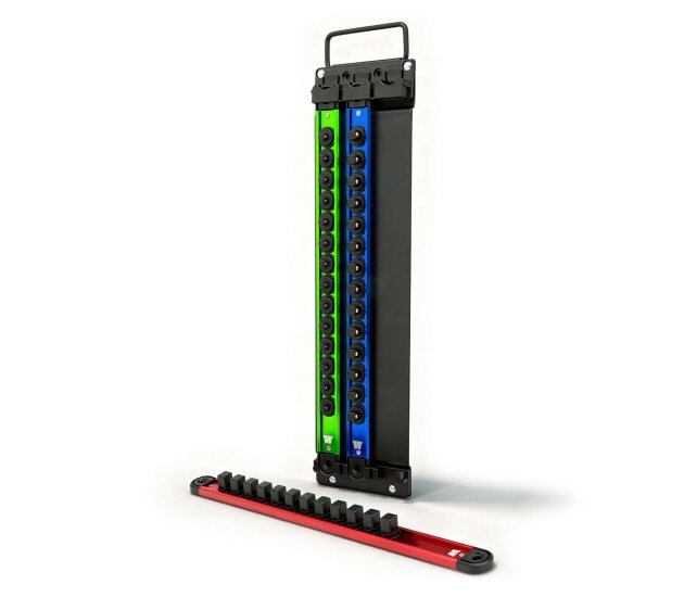 Aluminium doppenrails 3-delig, 1/4, 3/8 en 1/2 inch